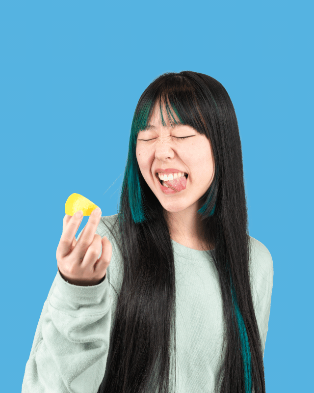 Person with Lemon