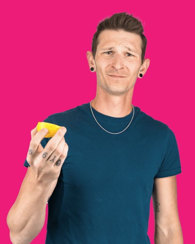 Person with Lemons